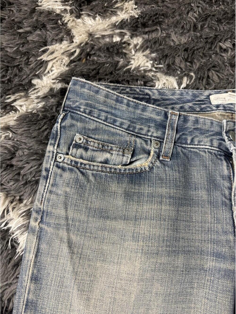 Vintage Abercrombie & Fitch Jeans Womens 8R Flare Bootcut Blue Denim 34x33 - Picture 8 of 13